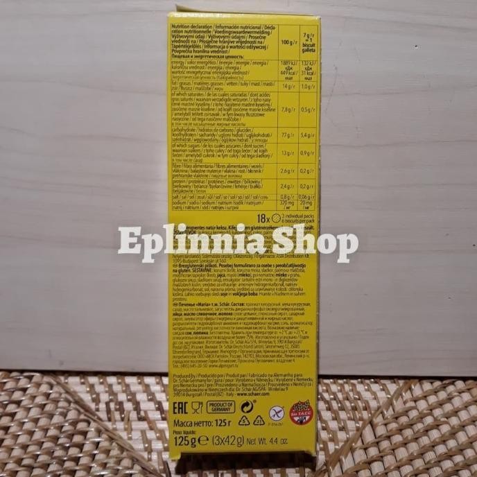 

Promo Schar Maria Plain Biscuits Gluten Free 125 Gr - Biskuit Marie