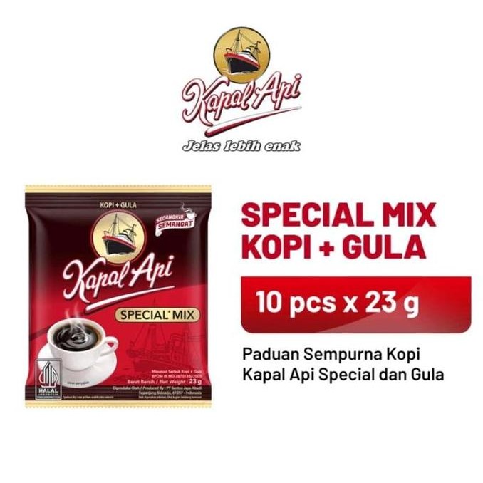 

Grosir Kopi Kapal Api Mix 10X23G-1Dus Isi 120Sachet Coffee Instan Bubuk Kapalapi6 Gr