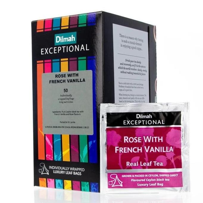 

Promo Dilmah Exceptional Rose With French Vanilla 50S