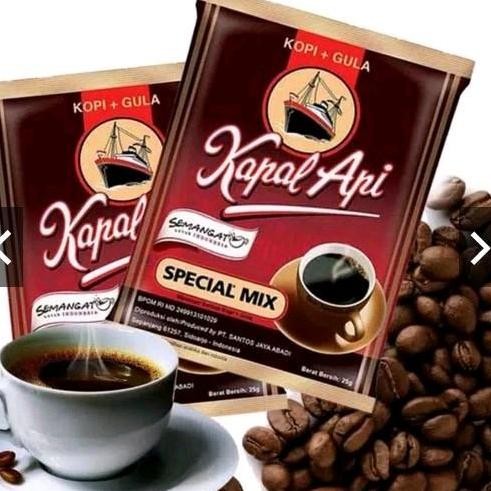

Grosir Kopi Kapal Api Spesial Mix 1Dus Isi 12Renceng 23Gr Kopi 3In1 Robusta Bubuk