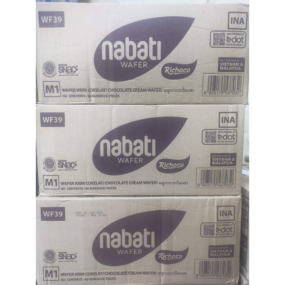 

Murah Nabati Wafer C0Klat 2000 An Isi 60 Pcs ( 1 Dus )