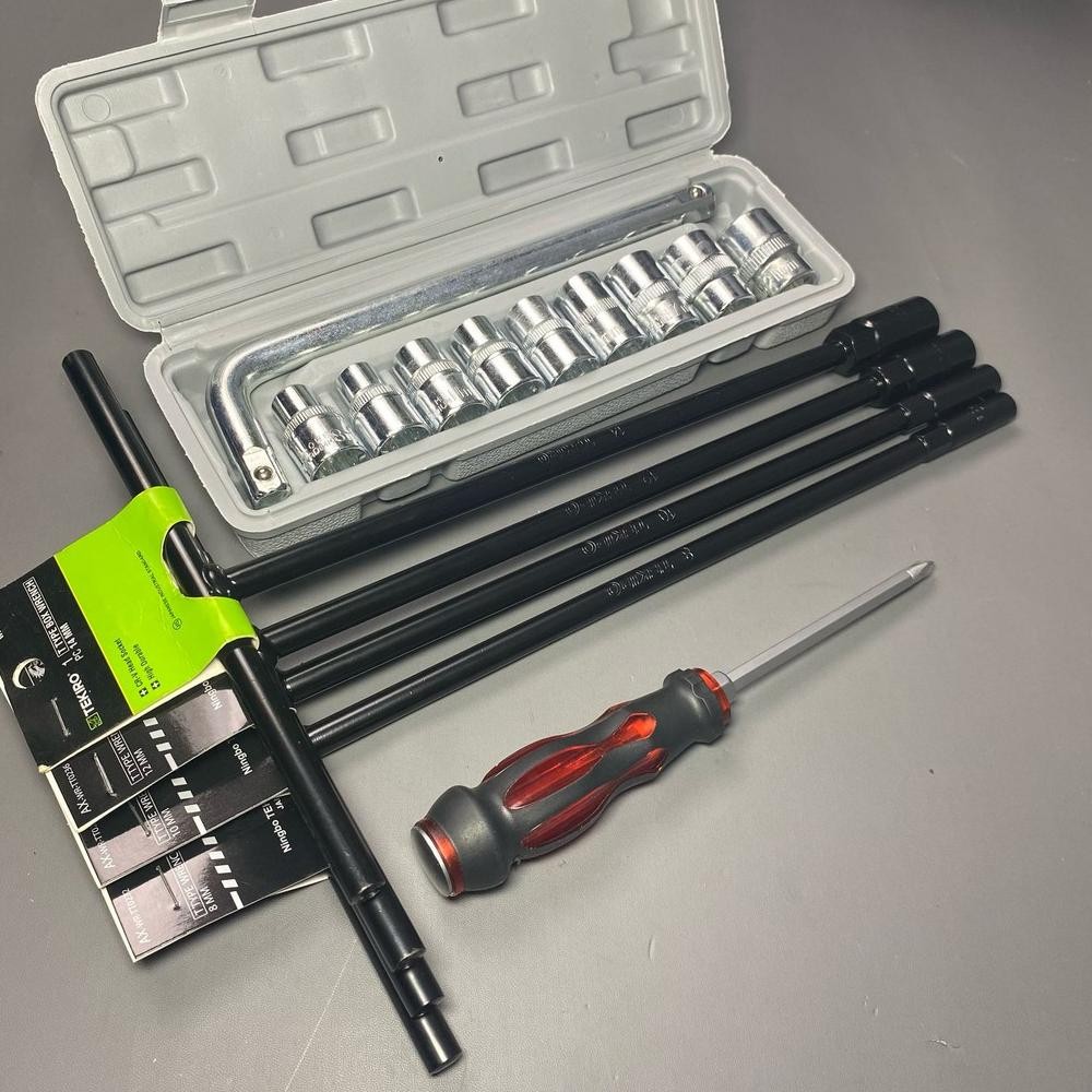 Viral EVY-510 PAKET BENGKEL TEKIRO X TEKIPO KUNCI T SET 4 PCS 8-10-12-14 MM IWA KUNCI SOCK SET 10 PC