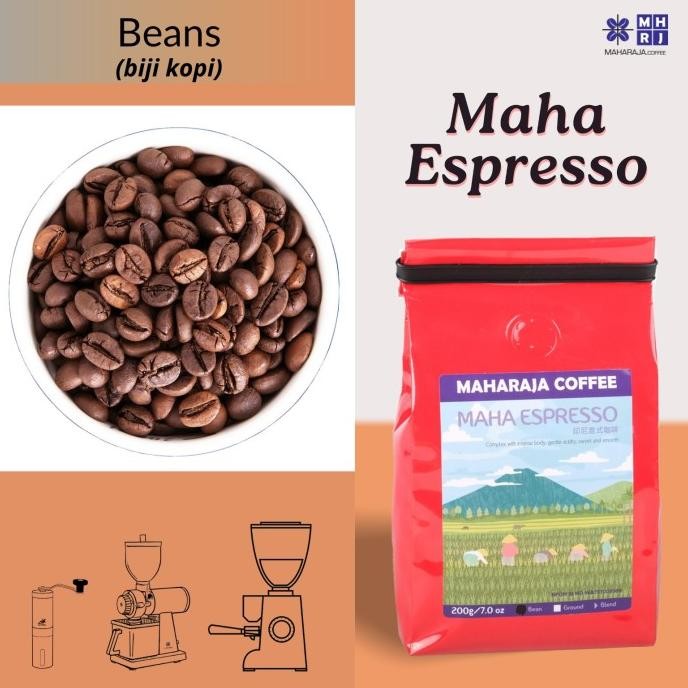 

Murah Kopi Espresso Blend 200G Biji Maharaja Coffee
