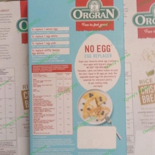 

Grosir Orgran No Egg Replacer/Tepung Pengganti Telur 200 Gr