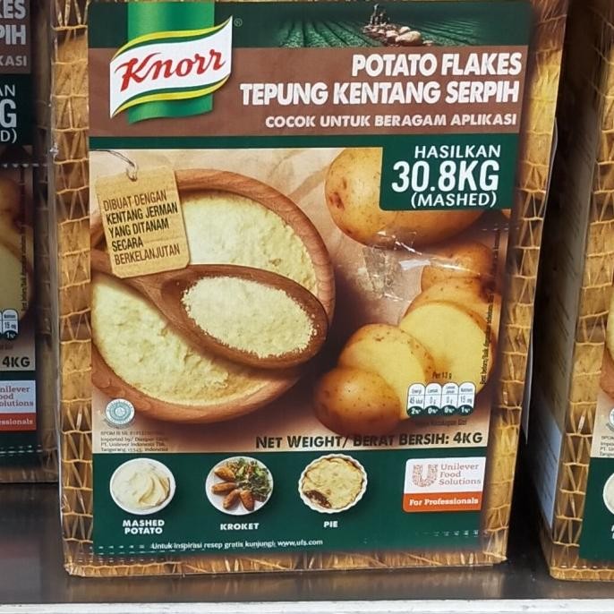 

Grosir Knorr Potato Flakes 4Kg Flour Tepung Kentang Mashed