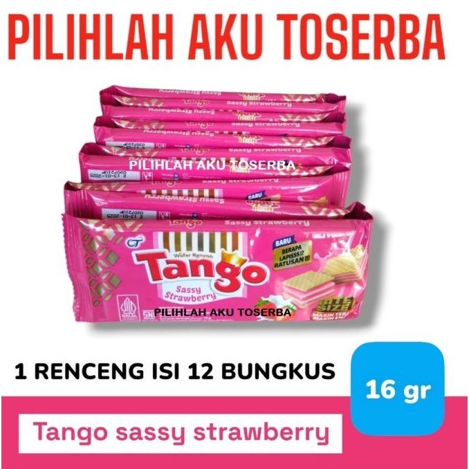 

Grosir Tango Wafer Sassy Strawberry - ( Harga 1 Dus Isi 12 Renceng )