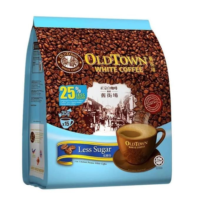 

Promo Old Town White Coffee 3 In1 Less Sugar / Kurang Gula [15 Pcs/40 Gr]