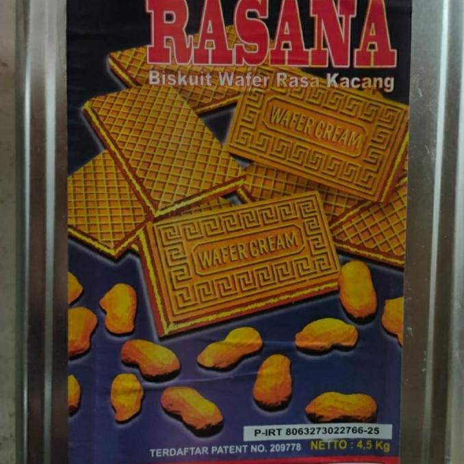 

Grosir Wafer Rasana Kacang 4,5Kg