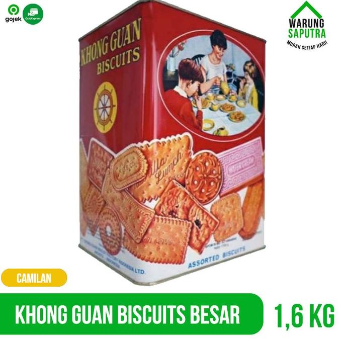 

Promo Khong Guan Merah Biscuits Kaleng Besar 1,6 Kg