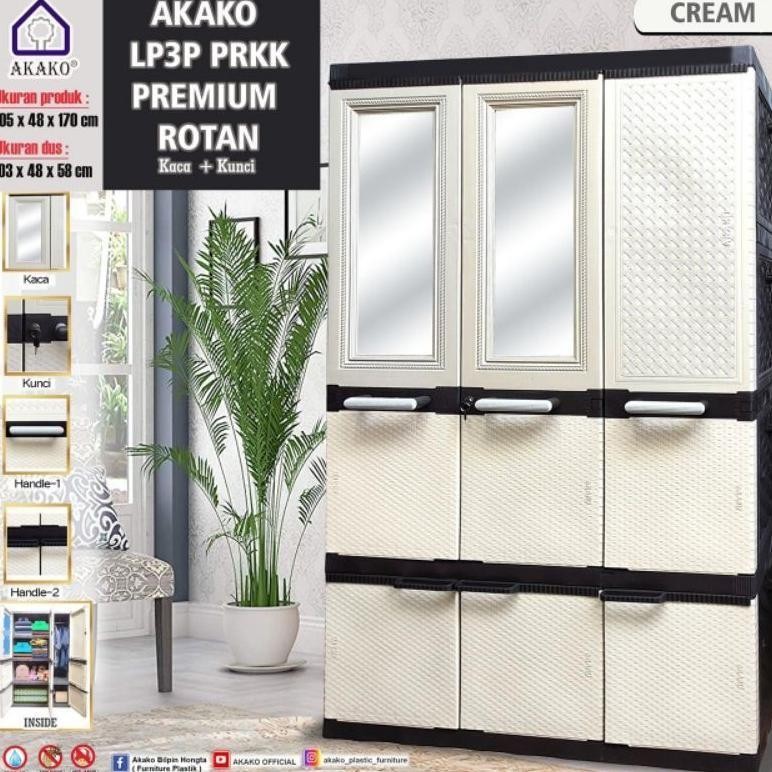 lemari pakaian SUPER JUMBO plastik akako 3 Pintu dan 4 pintu APG-141 A3G 141 LP3P LP3EP LP3P ELITE