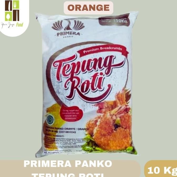 

Grosir Primera Panko Tepung Roti/Bread Crumbs Mix/White/Orange Kemasan 10Kg