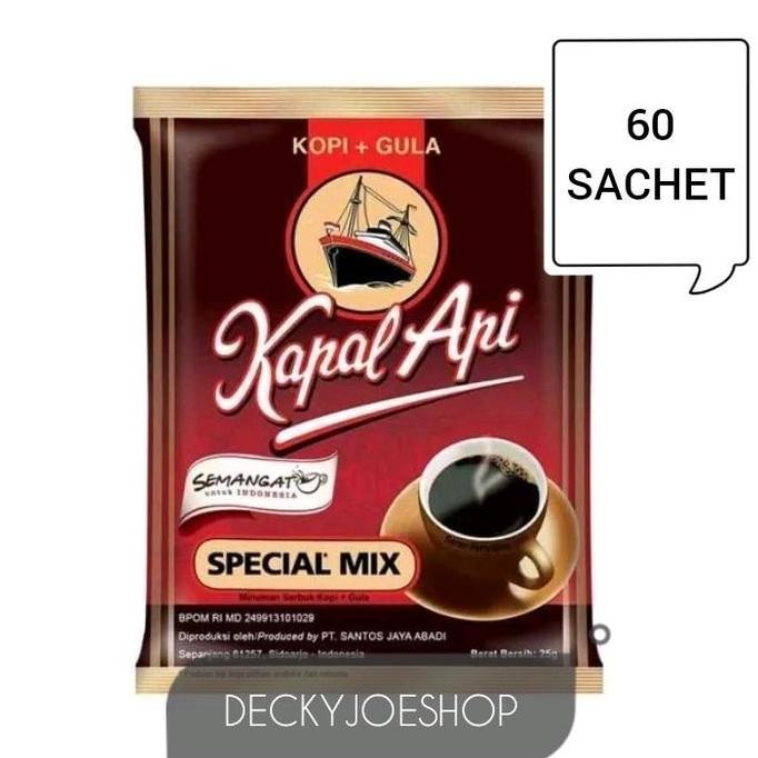 

Grosir Kapal Api Spesial Mix 60 Sachet Coffee Kopi Instan