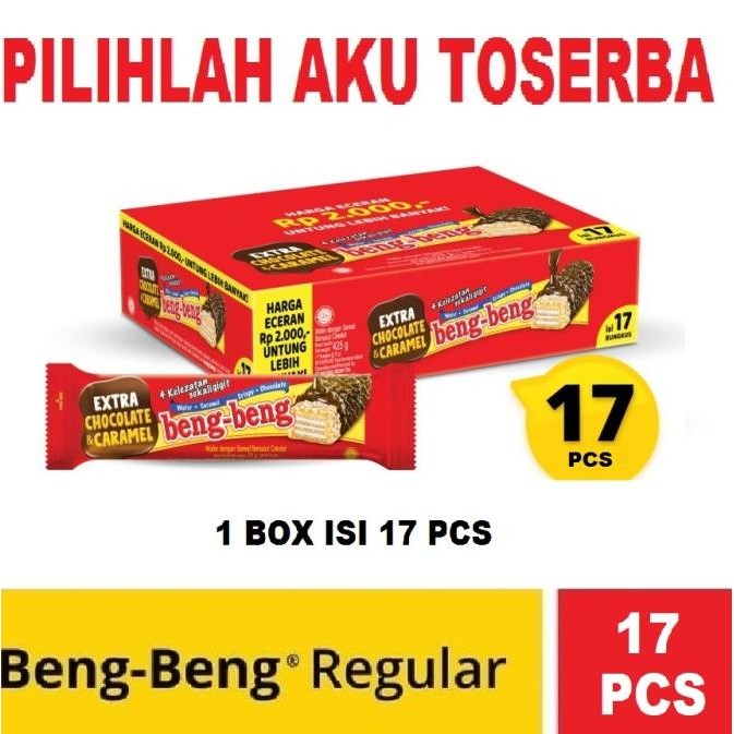 

Murah Beng-Beng Regular - Beng-Beng Coklat - 1 Kardus Isi 8 Box (20 Pcs)