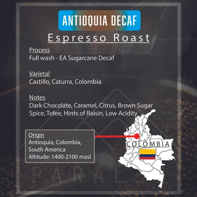 

Promo Antioquia Decaf Single Origin Coffee/Kopi