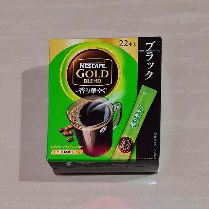 

Promo Nescafe Gold Blend Fragrant Gorgeous Stick Black Coffee 22 X 2 Gram