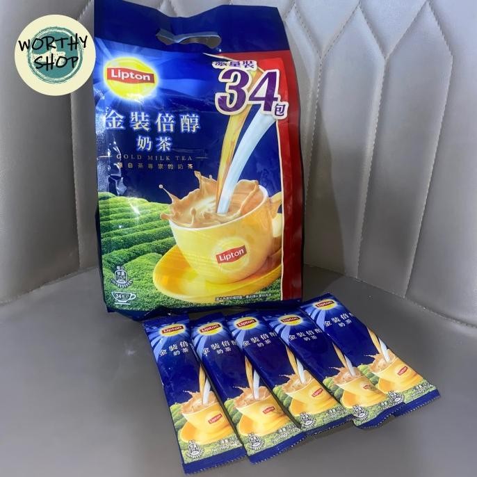 

Promo Ready Stock Lipton Gold Milk Tea Isi 34 Sachet Hongkong Hk