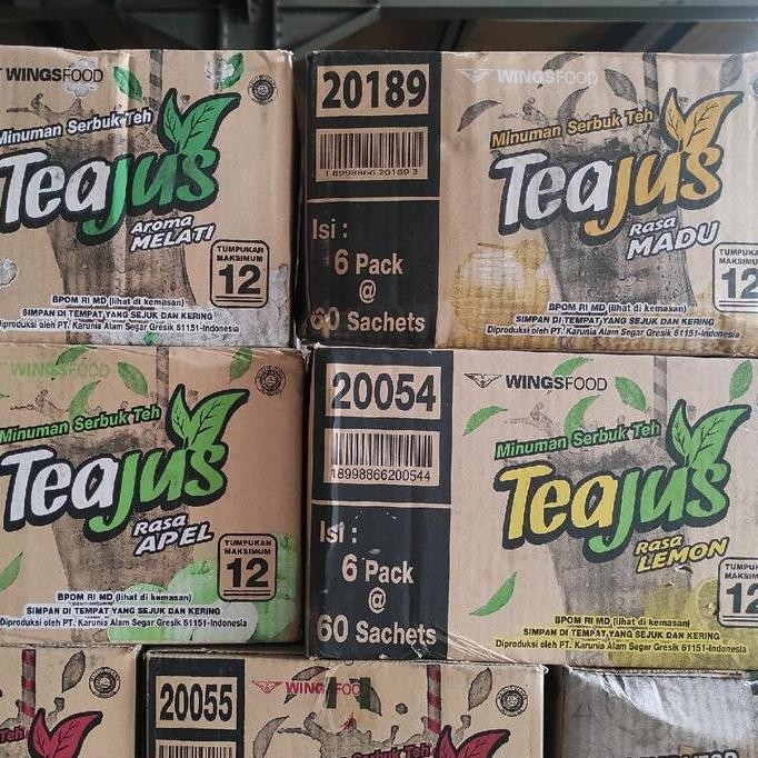 

Sale Minuman Serbuk Teh Teajus Gula Batu / Apel / Melati / Madu Per Dus (360 Pcs) Air Lemon Drink Instan Rey Bubuk