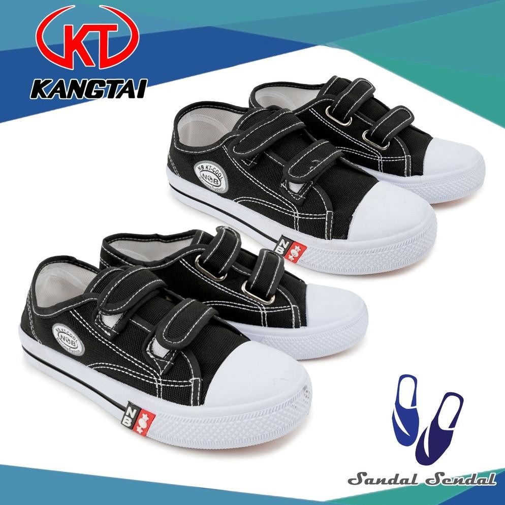 rf-45 uk-75 Sepatu Anak Sekolah KT-COOL STRAP Sepatu Sneakers Sekolah Tanpa Tali Perekat Velcro Canv
