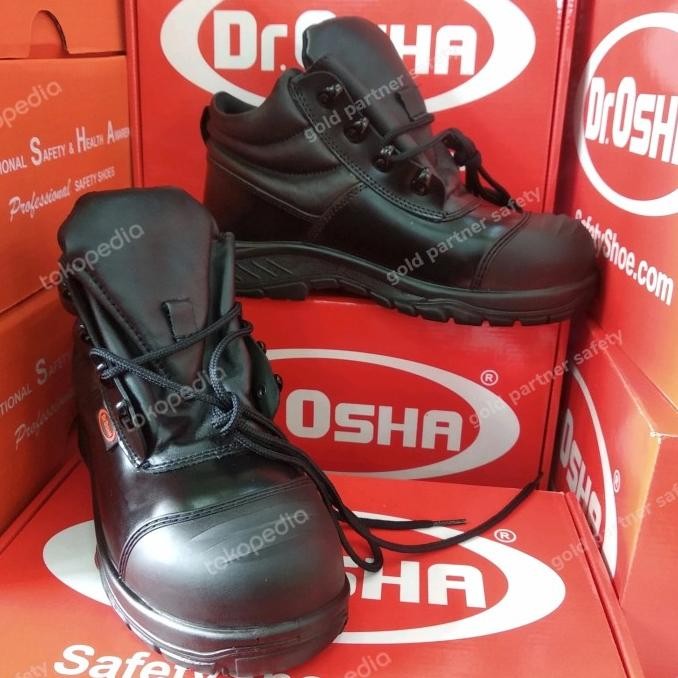 Spesial Sepatu Safety Shoes Dr Osha 3236 Elite Ankle Boots S2 Waterproof (New)
