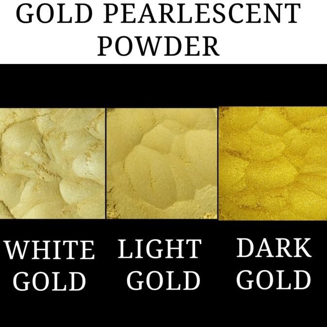 

BUBUK GOLD POWDER PEARLESCENT PIGMEN POWDER PEWARNA METALIK 500GR