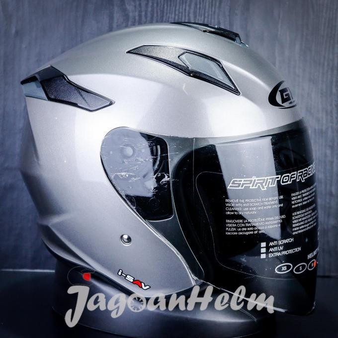 * GM HELM KING FIGHTER BASIC SOLID | DARK GREY | SINGLE VISOR *
