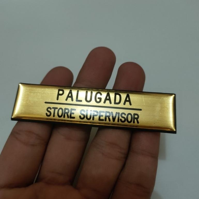 

er-56 Of14 Nametag Gravoply / Nametag Gold / Nametag Silver / Nametag Custom Murah Premium