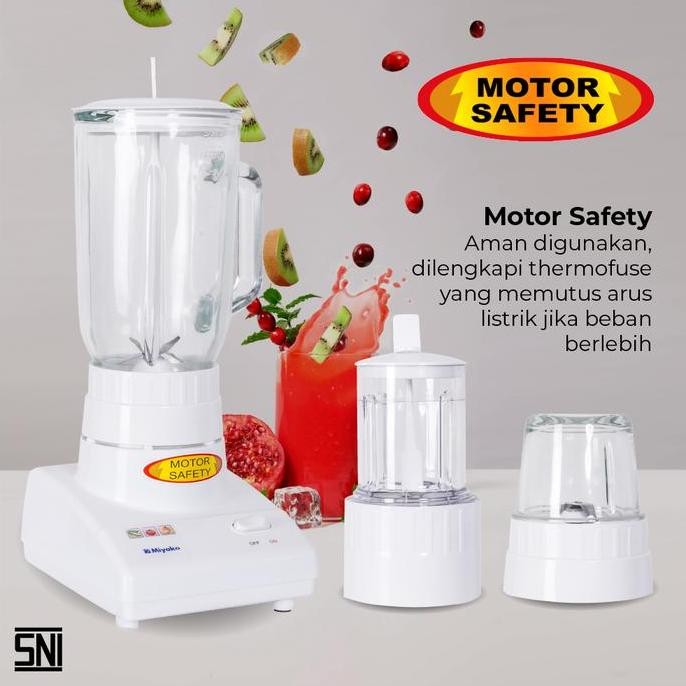BLENDER MIYAKO 3IN1 BL-102GS BL 102GS 102 GS KACA 1 LITER MESIN PISAU BLENDER  MIYAKO