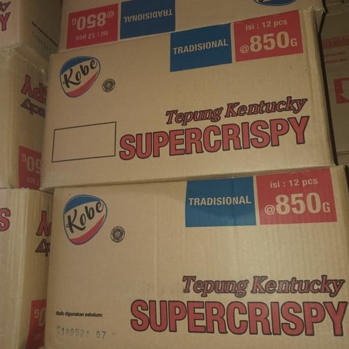 

Terlaris! [Dus] Kobe Crispy 850Gr Kobe Tepung Bumbu Kentucky Super Crispy