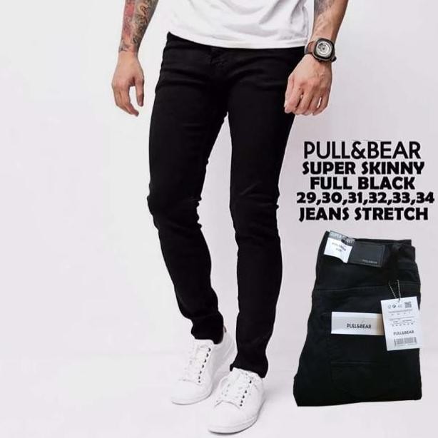 Grosir Celana Skinny Jeans Pria Panjang Putih Bersih Pull & Bear Stretch