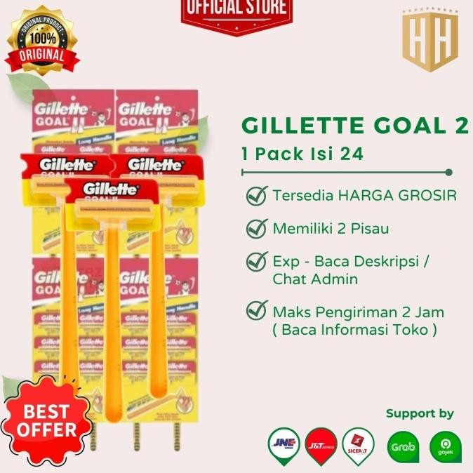Gillette Goal 2 Alat Cukur Cukuran Gillette Kuning Orange Goal 2 Original