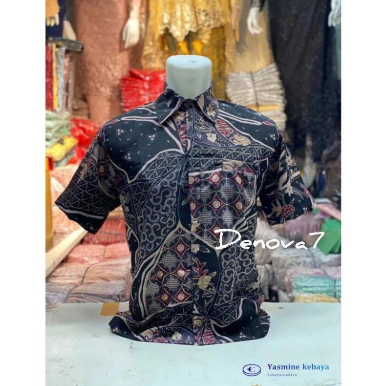 Couple Rok Dan Kemeja Batik Ayah Dan Anak Motif As Maroon / Baju Batik Couple / Couple Kebaya Batik 