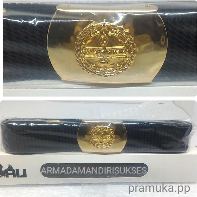 Ori - Sabuk Pramuka PDH lSabuk Pramuka Hitam Kuningan |Ikat Pinggang PDH