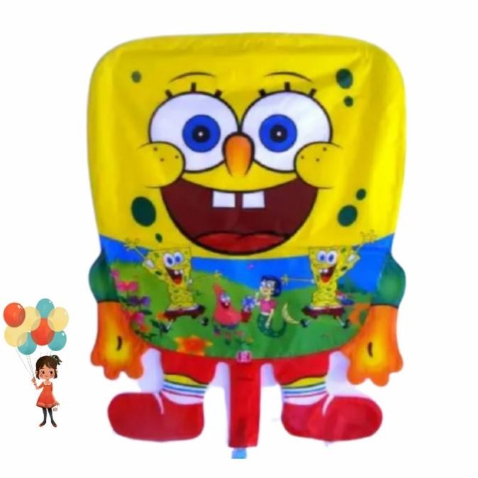 1Pack Spongebob (Balon Gas/Foil/Terbang/Karakter ) Berkualitas
