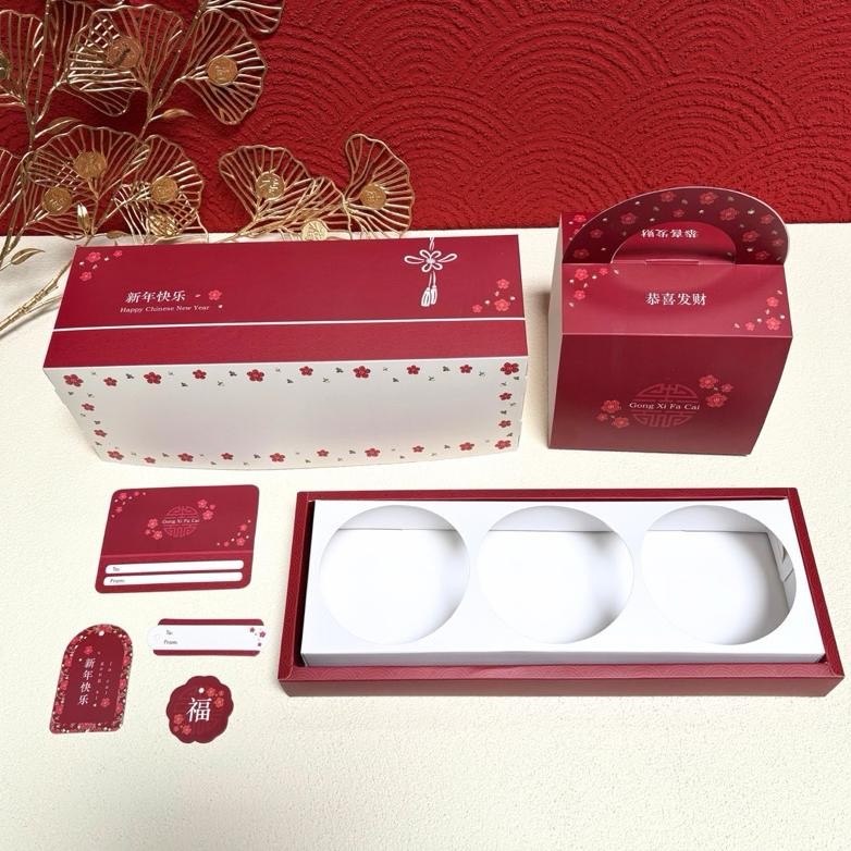 

5 Set Box Hong 30.5x10.5x11 cm Box Imlek Bolu Gulung 3 Toples Bs 400/500/600ml