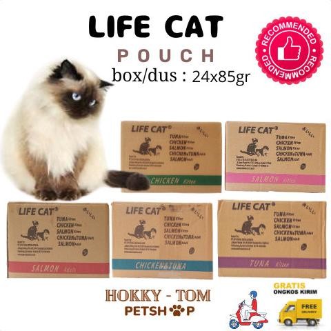 Life Cat Pouch 85 Gr / 85Gr Makanan Kucing Basah Per Box ,Wet Cat Food