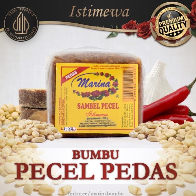 

Bumbu Sambel Pecel MARINA (Pedas/Sedang /Tidak Pedas) nUg
