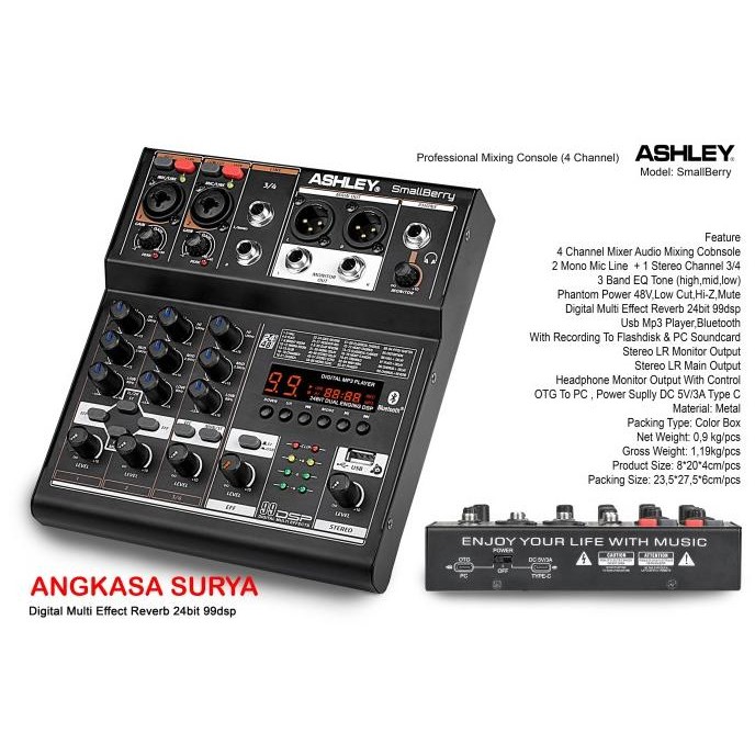 Promo Mixer Ashley Smallberry Original / Mixer Audio Ashley Small Berry