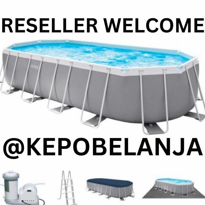 Bisa Grab Promo Termurah Kolam Renang Jumbo Portable Intex Pool 26798 Besar