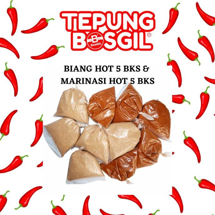 

Bisa Gosend! Tepung Biang Hot 5 Bungkus & Bumbu Marinasi Hot 5 Bungkus
