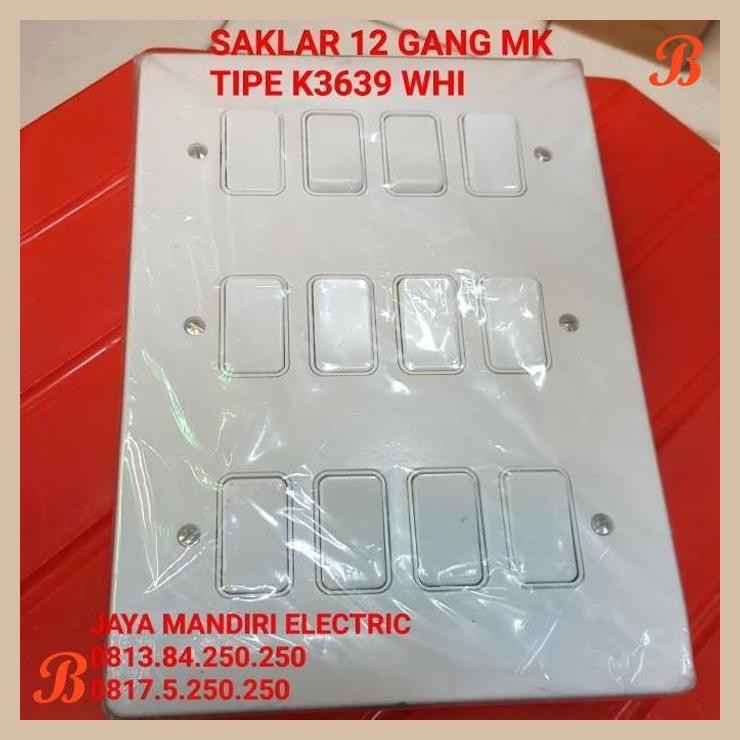 [JME] SAKLAR 12 GANG MK K3639 WHI / K 3639 WHI