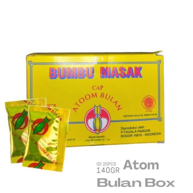

Bumbu Tabur Rasa Ayam Bawang Atom Bulan Masak Cap Atoom Bulan nUg