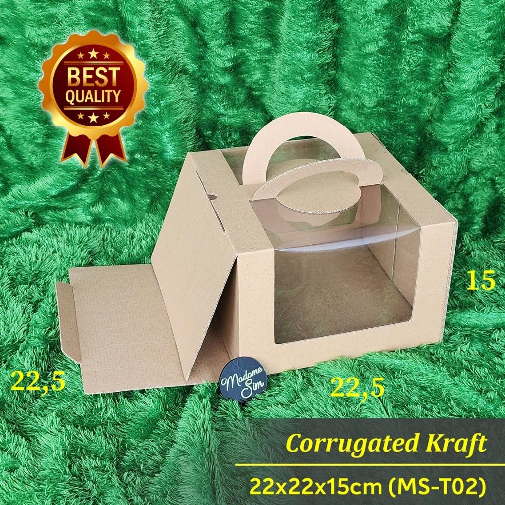 

GABLE BOX JINJING - KOTAK CAKE - KARDUS HAMPERS - DUS TOPLES 22x22x15 - MS-T02 (ISI : 10 PCS)