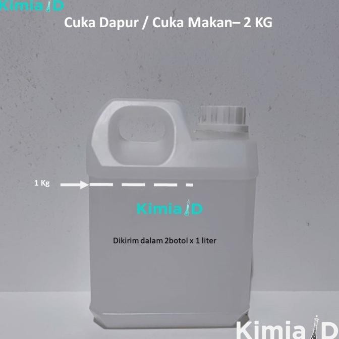 

Cuka Dapur 2 Kg Vinegar Cuka Makan Asam Cuka 98% Cuka Food Grade