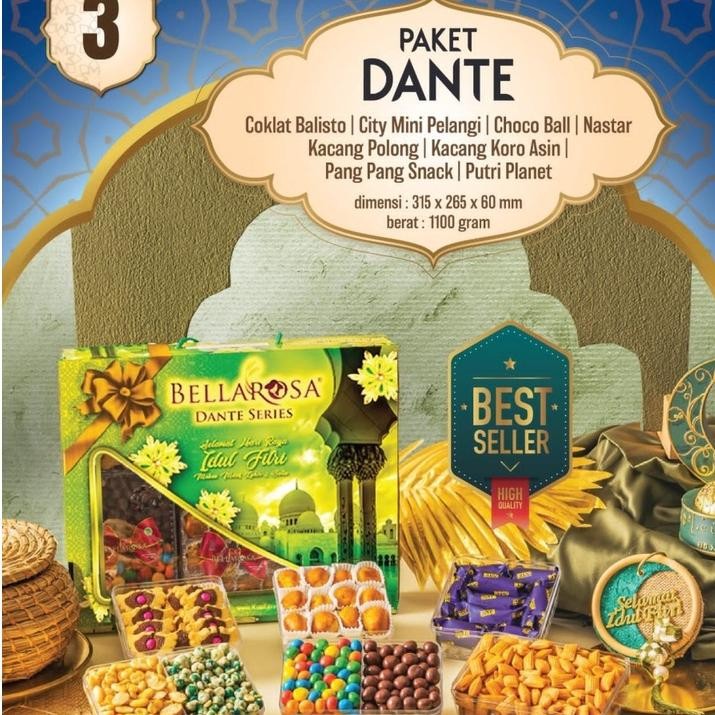 

(COD) PAKET KUE LEBARAN BELLAROSA DANTE SERIES / KUE KERING BELLAROSA