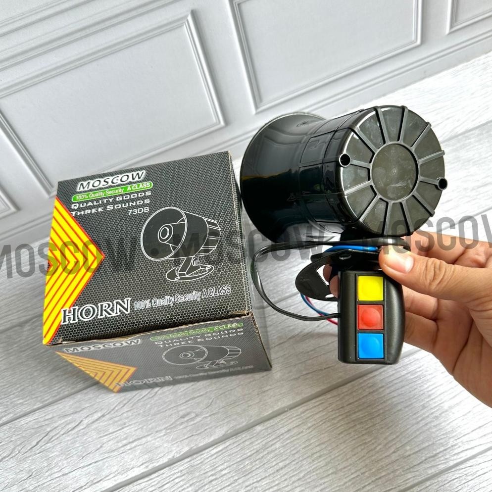 KLAKSON TOA POLISI PATWAL SIRINE 3 SUARA ORIGINAL MOSCOW KLAKSON TOA 3 SUARA 3 TOMBOL KLAKSON MOBIL 