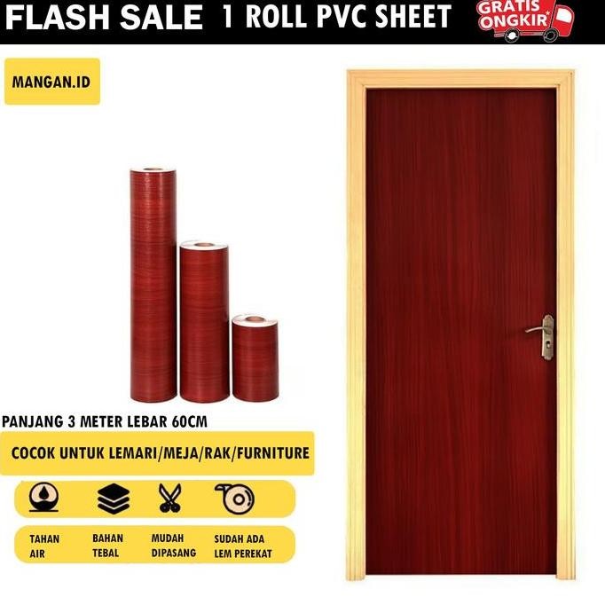 TERBARU STIKER HPL PELAPIS FURNITURE UKURAN 60CM X 3M MOTIF SERAT KAYU COCOCK UNTUK MEJA,LEMARI,PINT