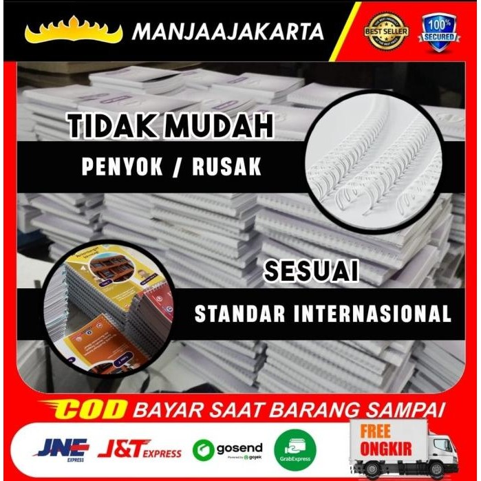 SPIRAL KAWAT 7/16" PUTIH A4 KAWAT SPIRAL JILID SPIRAL KAWAT MURAH