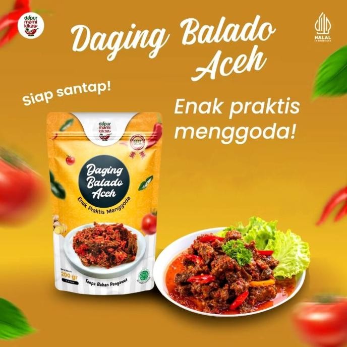 

Daging Balado Aceh|Praktis Siap Santap|Dapur Mami Kikas| Berat 200gr