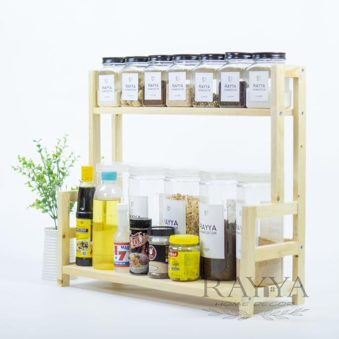 Rak susun bumbu dapur ukuran besar besar part 2 Dapur
