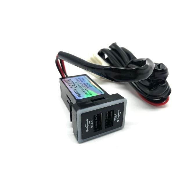 Charger Mobil OEM Tanam 2 Hole USB 3.0 Amper Japan Quality
